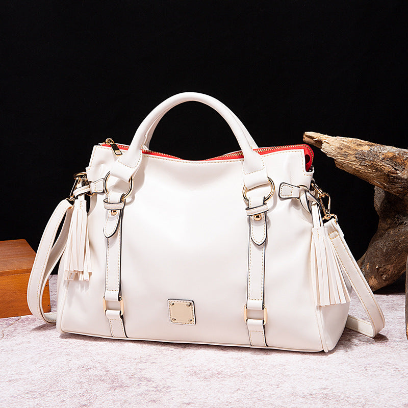 Retro Shou Worker Plant Soft Hand Bill Shoulder Crossbody Commuter Women's Bag