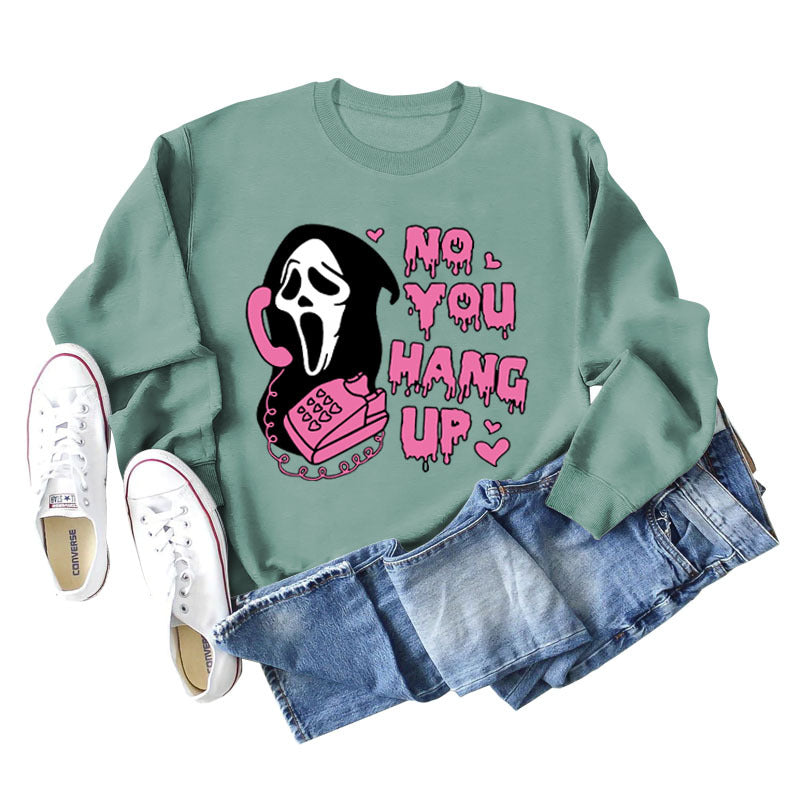 No You Hang Up Women's Round Neck Autumn/Winter Casual Long-Sleeved Ebay Fashion Hoodie