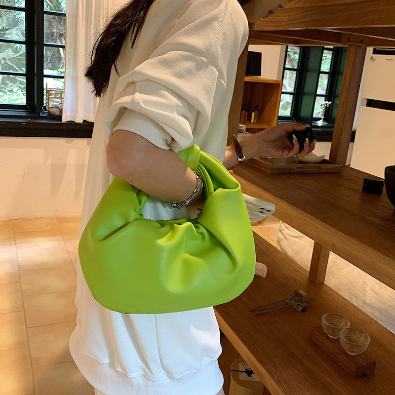 New Niche Small Bag For Women Pleated Hand With Everything Summer Fashion Hand With Ocean Air Cloud Bag