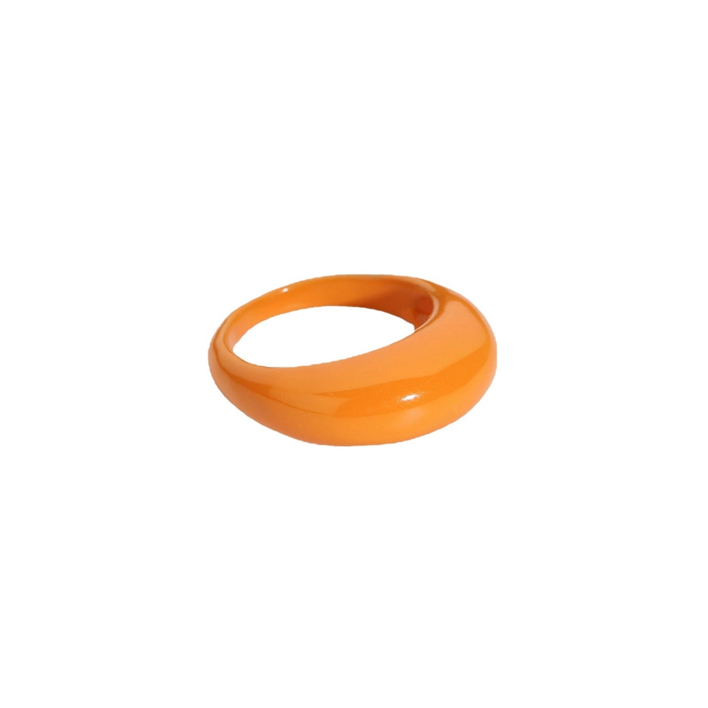 5pcs Fashion Candy Ring Small Fashion Color Drops Glue Creative Personality Hollow Index Finger Ring