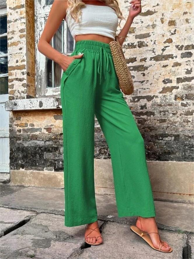 Autumn And Winter Women's New Casual Pants Elastic High-Waisted Slacks Women