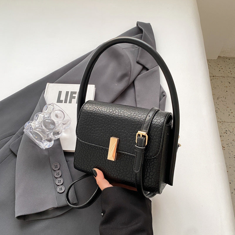 Popular Small Bag Female New Fashion All-In-One Single Shoulder Crossbody Bag Texture Retro Hand Bag Small Square