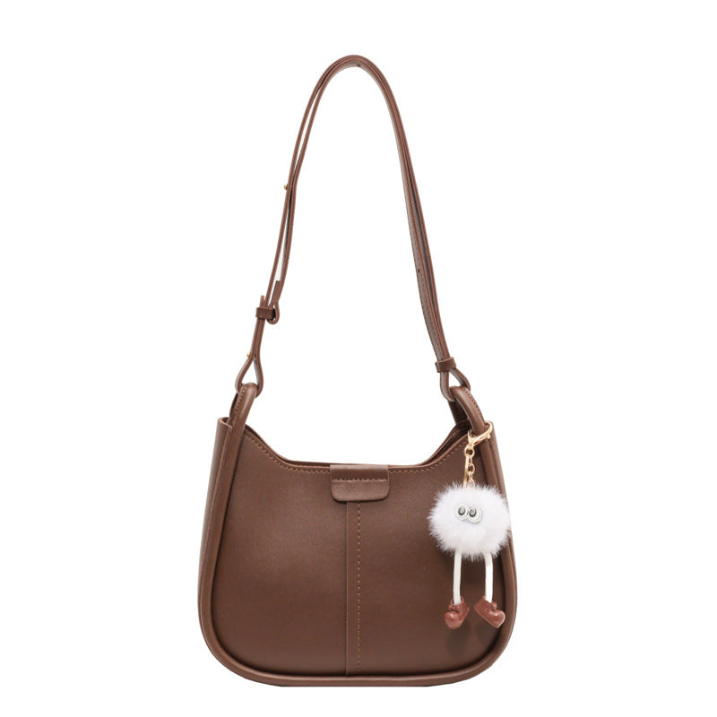 Small Underarm Bag Female New Version Of All Matching Color Single Shoulder Crossbody Saddle Bag Simple Female Bag
