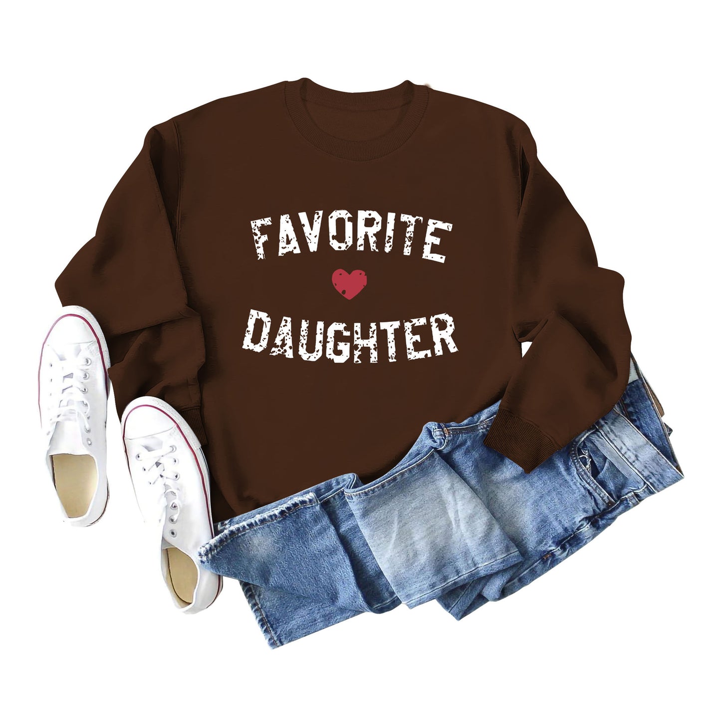 Favorite Daughter Letters Autumn And Winter Casual Clothing