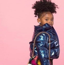 Children's Cotton-Padded Winter New Children's Wool-Collar Cotton-Padded Jacket For Boys And Girls