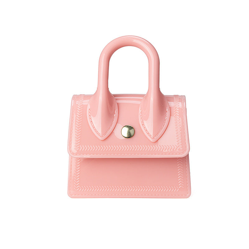 Summer New Portable Jelly Bag Mini Mouth Red Envelope Pvc Chain Bag Women's Crossbody Bag Women's Shoulder Bag