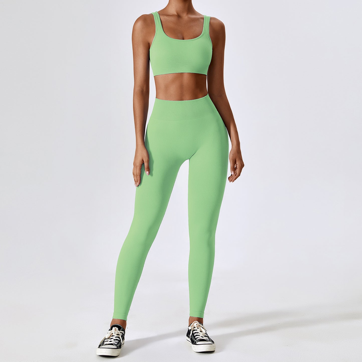 Seamless Yoga Wear Set Running Tight Sports Set Women's Quick Dry High Waist Fitness Wear
