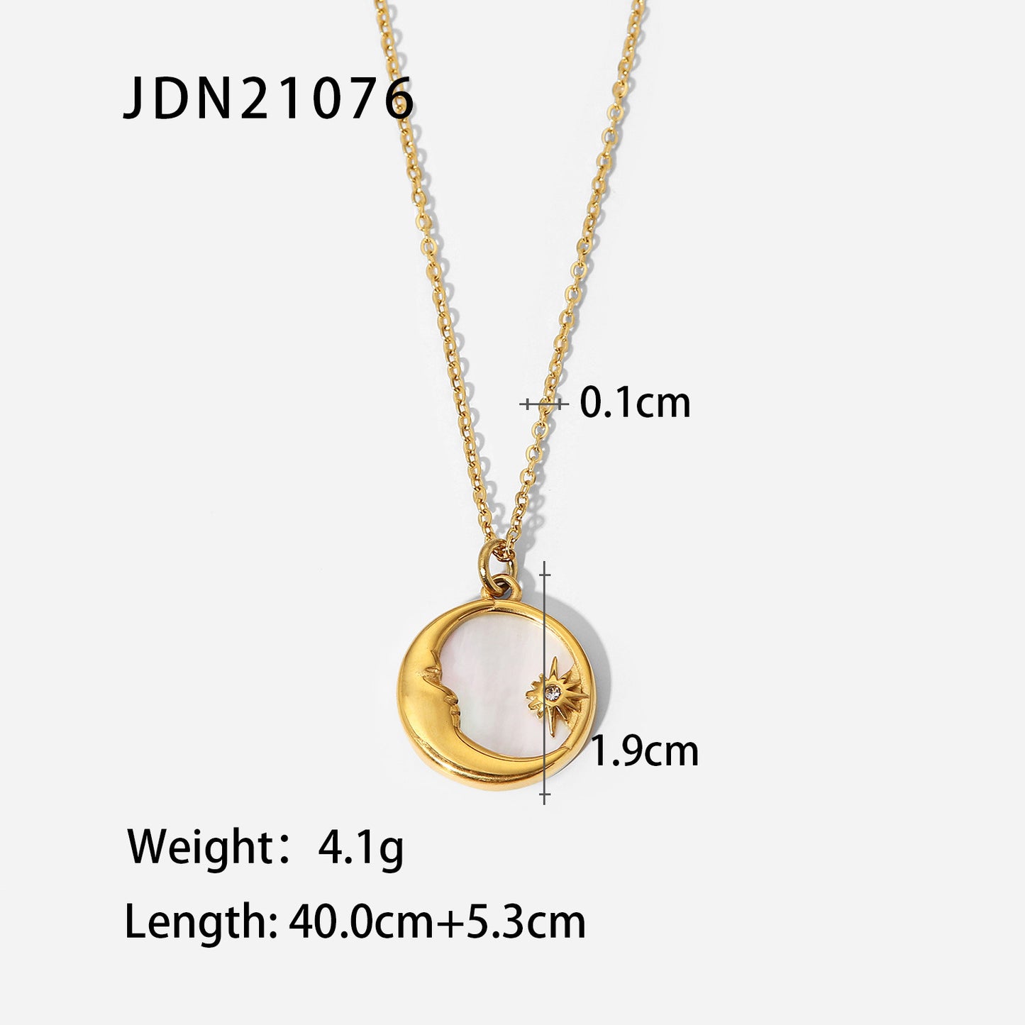 5pcs Niche Design Coin Round Brand Necklace Cold All Match Retro Temperament Personality Sweater Chain Female
