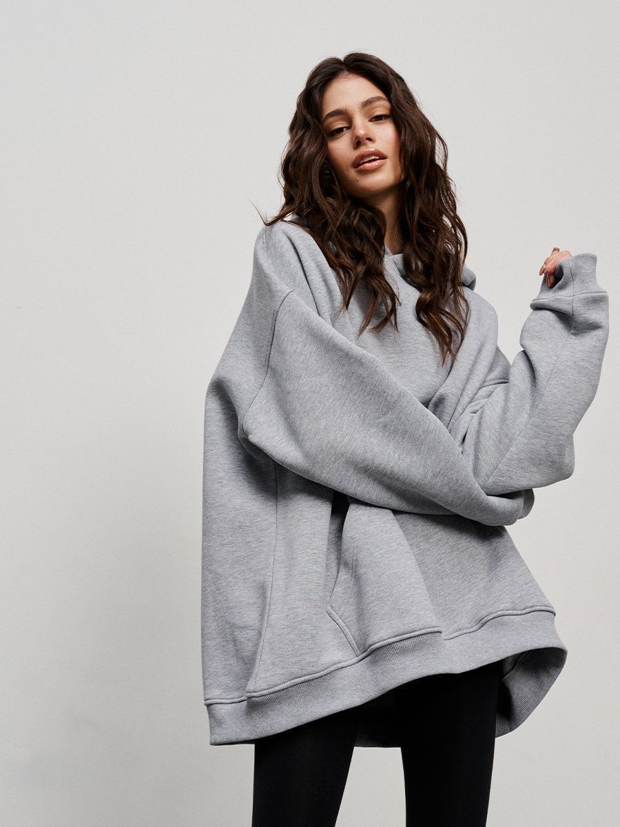 Hoodie Autumn And Winter New Street Boyfriend Wind Fleece Loose Pocket Hoodie