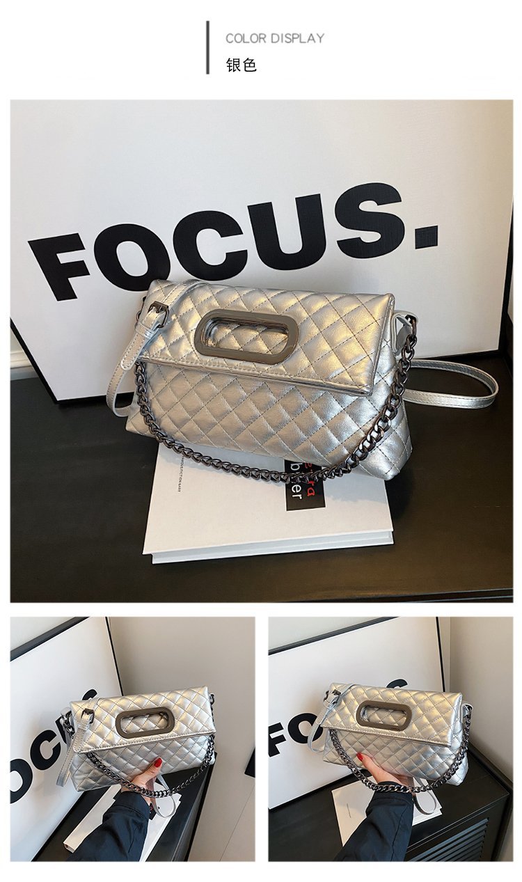 High-Grade Texture Bag Female Autumn And Winter New Fashion Ringer Chain Bag Niche Ladies Single Shoulder Crossbody Bag