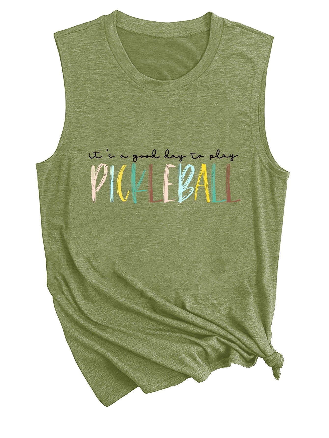 It's A Good Day To Play Letter-Printed Tank Top