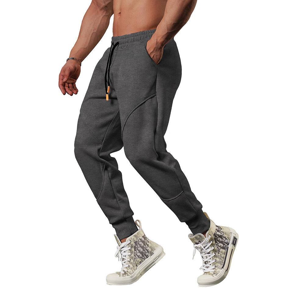 Autumn Plus-Size Men's Casual Nine-Point Pants Leg Stitching Sports Daily Outdoor New