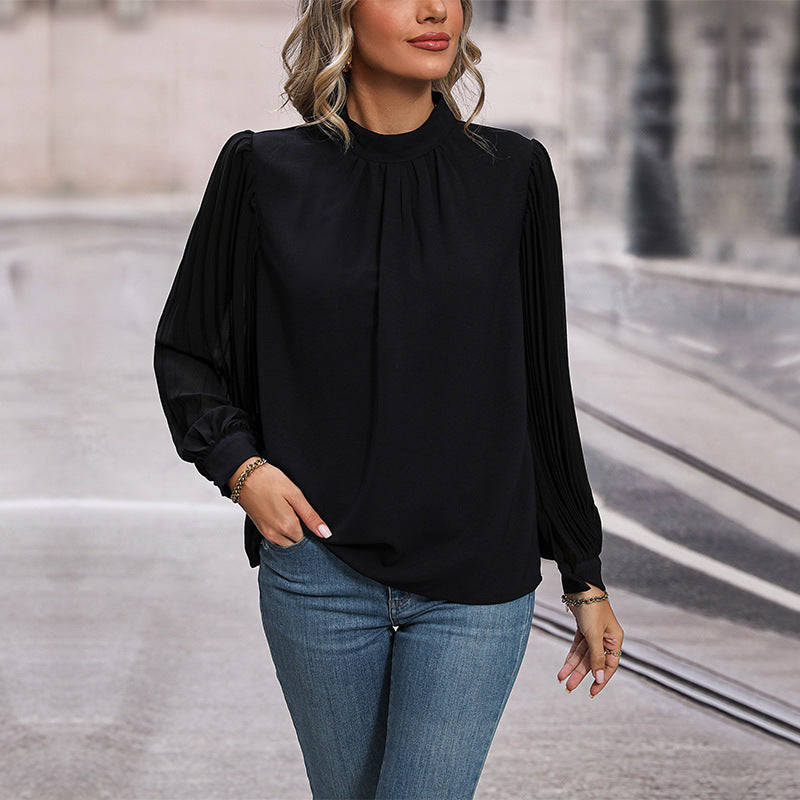 New Fashion Women's Pullover Long-Sleeved Commuter Shirt
