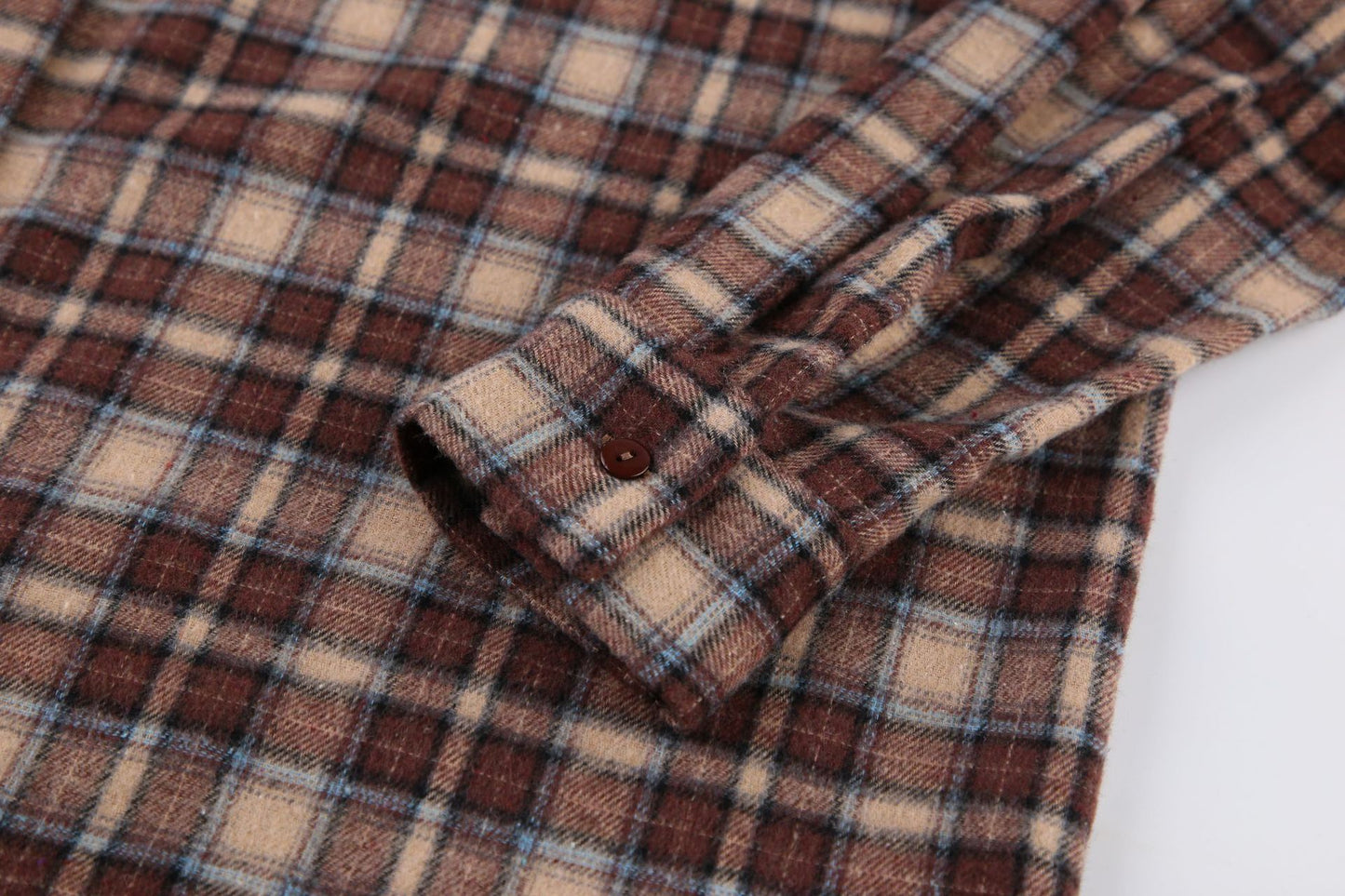 Autumn American Vintage Plaid Shirt Women's Long Design With A Loose Base Plaid Shirt