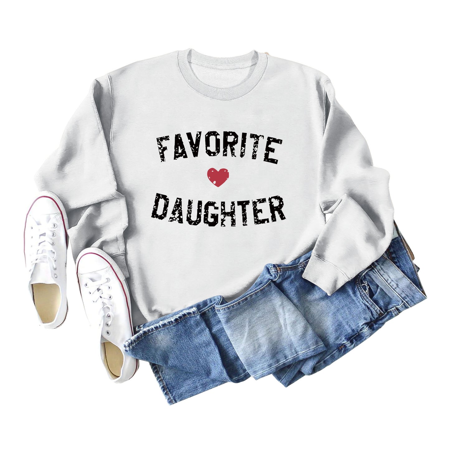 Favorite Daughter Letters Autumn And Winter Casual Clothing
