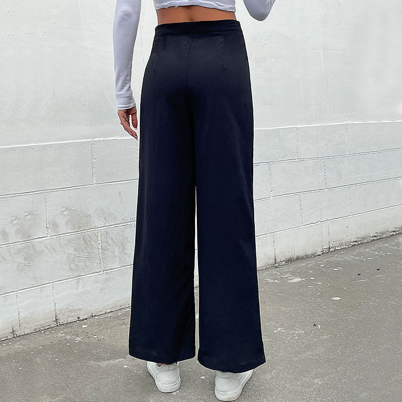 New Autumn New Women's Pants Slim Solid Color Casual Pants Women