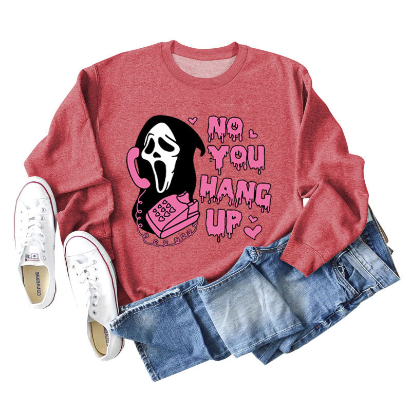 No You Hang Up Women's Round Neck Autumn/Winter Casual Long-Sleeved Ebay Fashion Hoodie