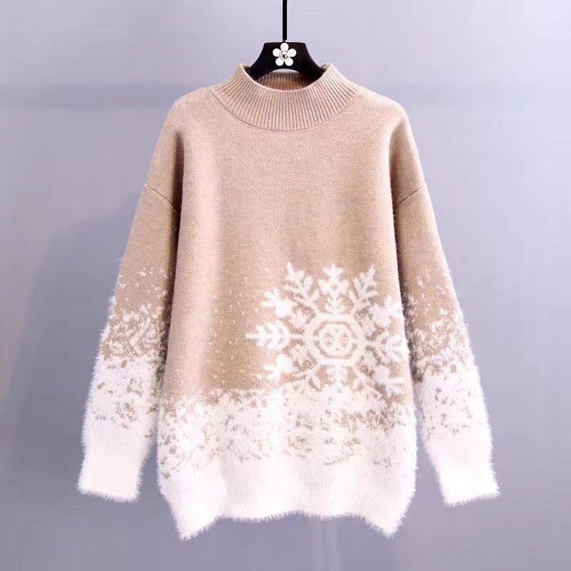 Sweater Autumn New Sweater Christmas Knitting New Year Women's Sweater
