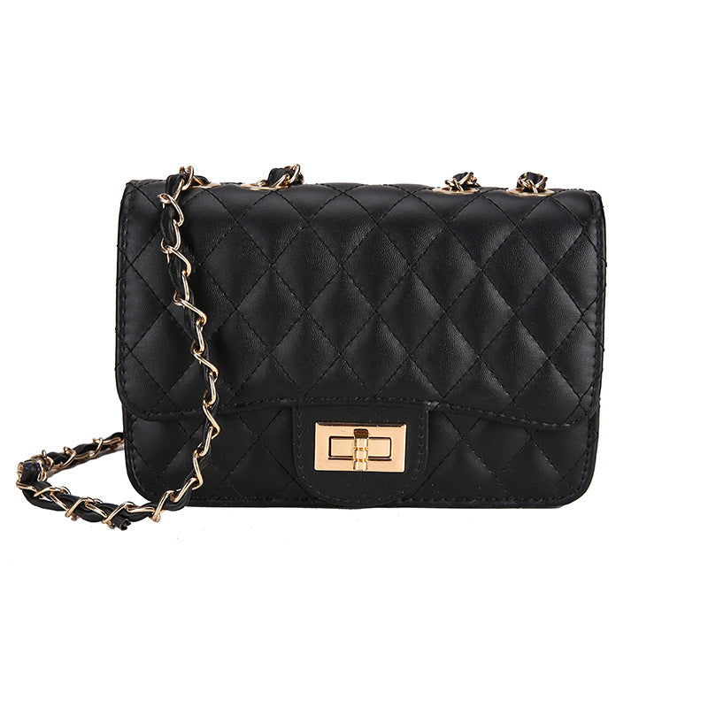 Bag Woman New Fashion Version Ringer Chain Bag Single Shoulder Oblique Cross Bag Female Bag All Match Small Square Bag