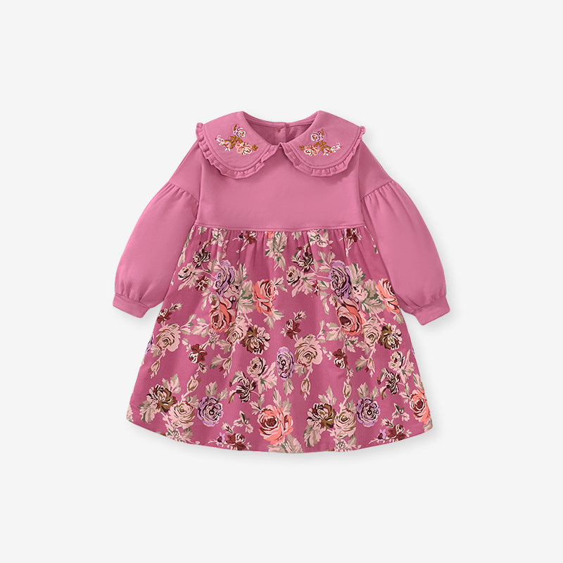Girls' Dress Fall Children's Dress Cute Little Midget Children's Dress