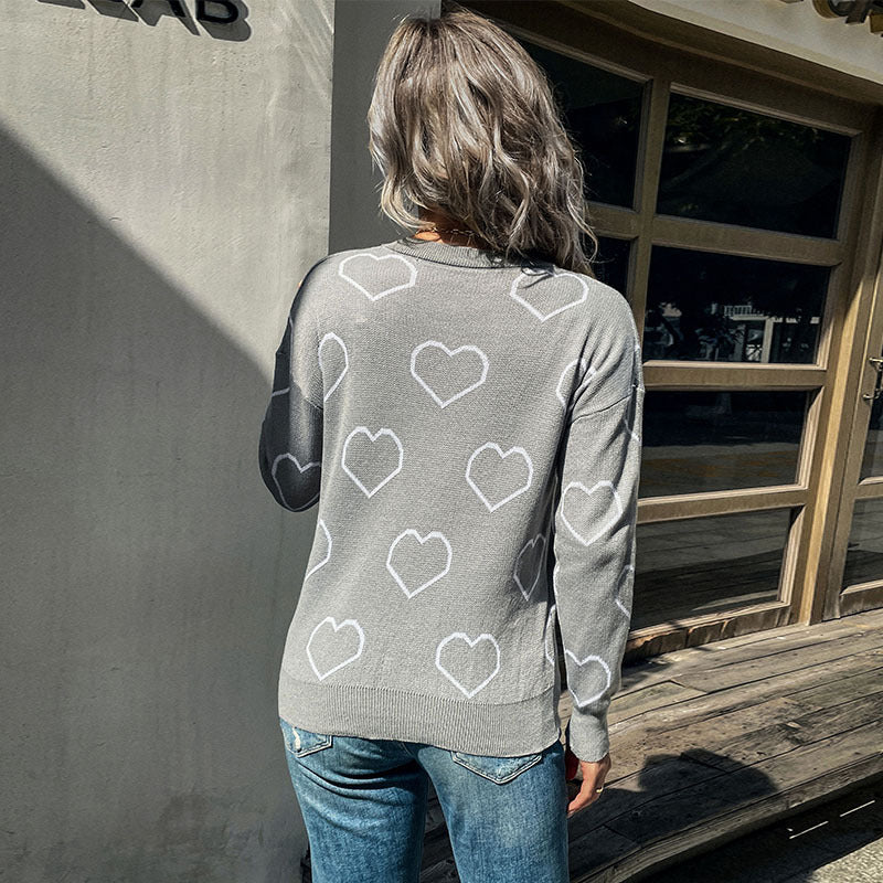 New Casual Fashion Women's Autumn And Winter Long-Sleeved Loose Women's Sweater