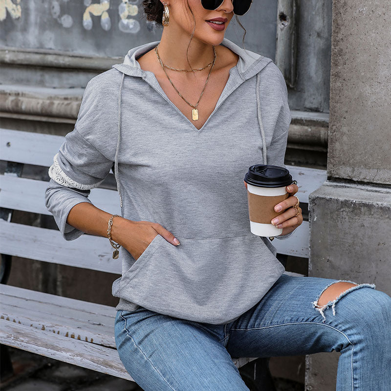 Autumn New Fashion Women's Long-Sleeved Hoodie