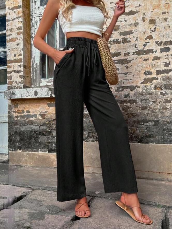 Autumn And Winter Women's New Casual Pants Elastic High-Waisted Slacks Women