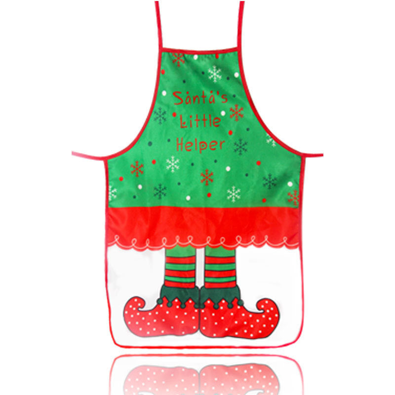 Christmas Apron Decoration Cloth Color Printing Decoration Cartoon Waist Animation Christmas Dress