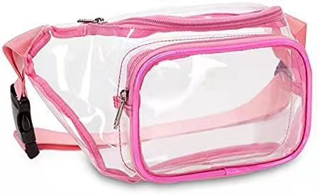 Transparent Pvc Makeup Outer Fashion Fitness Waist Pack Waterproof And Dustproof Leisure Sports Portable Travel Storage Bag