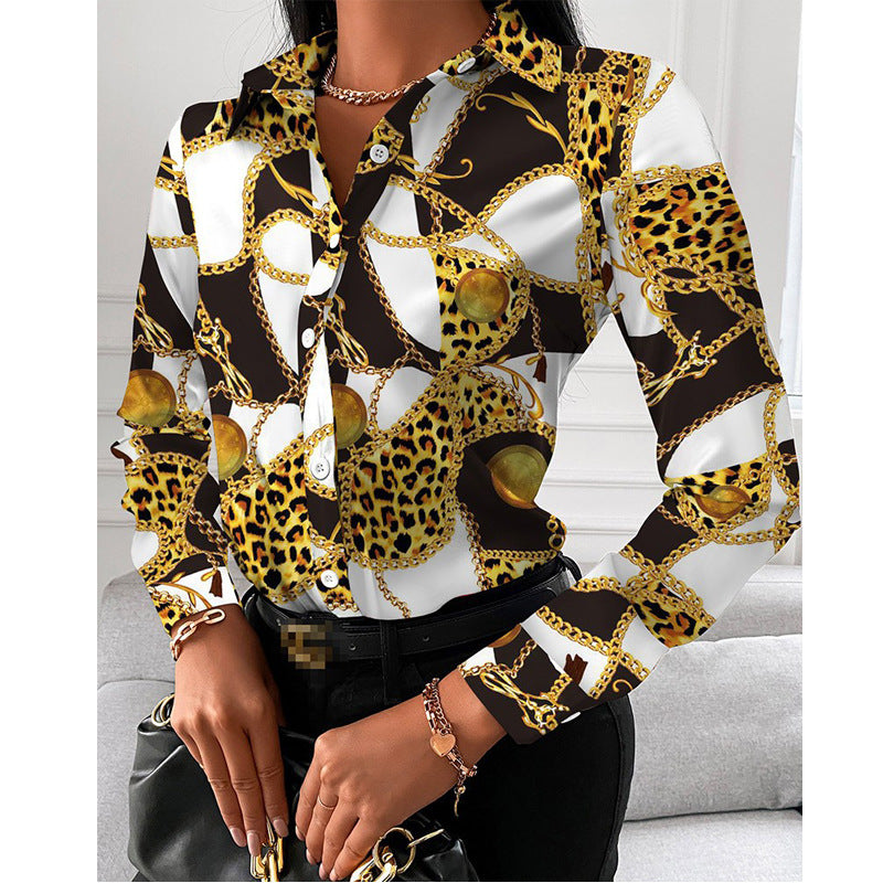 Shirt Spring And Autumn Long Sleeve Temperament Elegant Single-Breasted Cardigan Shirt Woman
