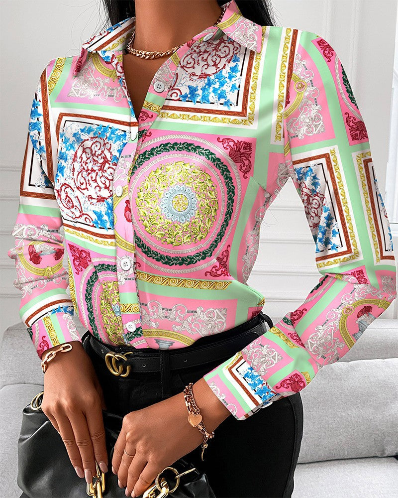 Shirt Spring And Autumn Long Sleeve Temperament Elegant Single-Breasted Cardigan Shirt Woman