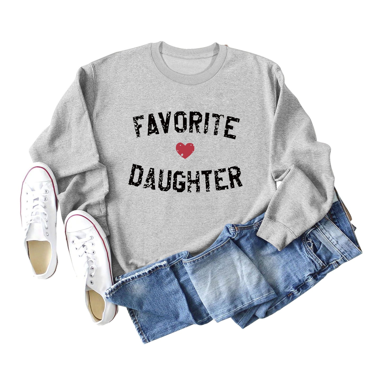 Favorite Daughter Letters Autumn And Winter Casual Clothing
