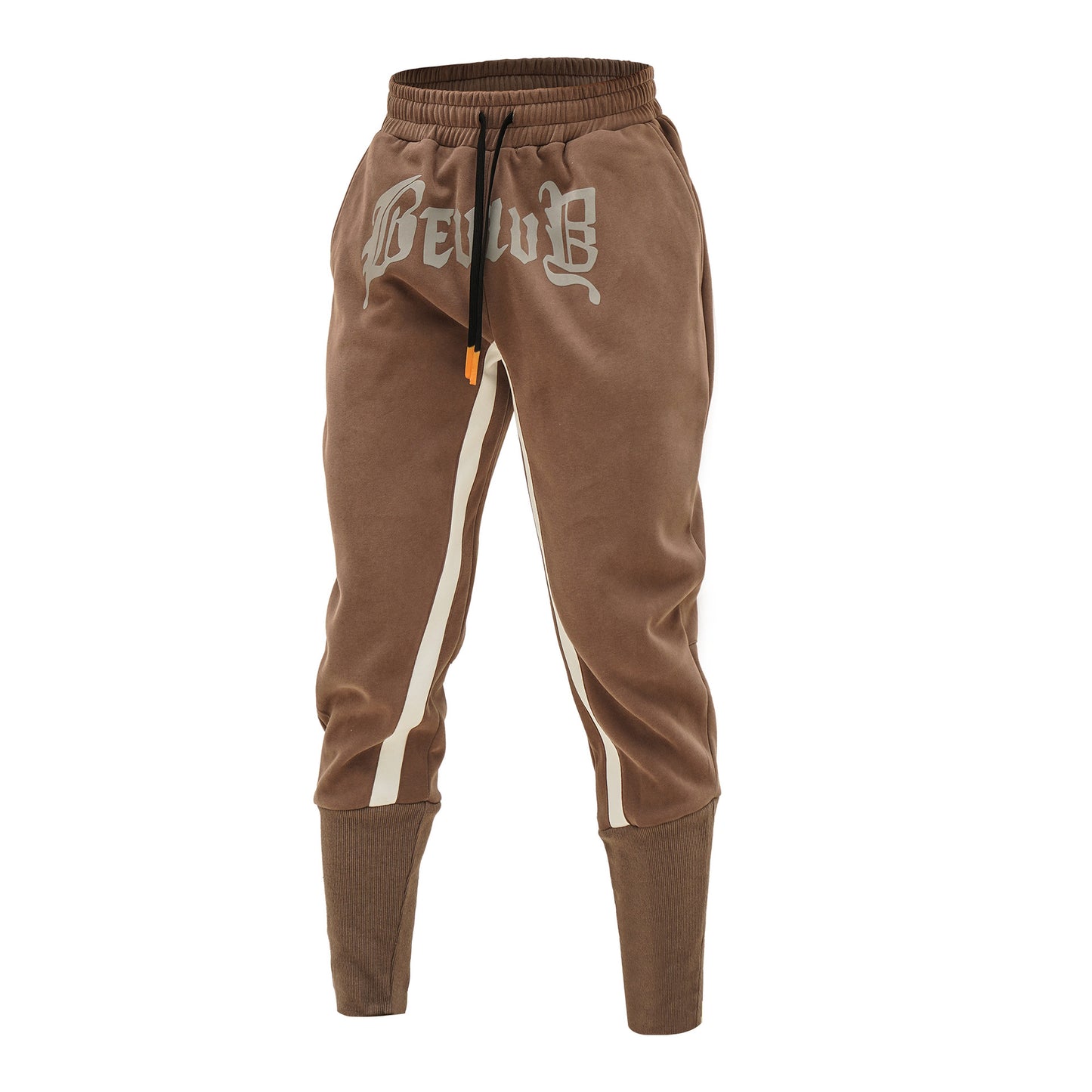 Fall Sports Men's Running High Bundle Foot Thread Casual Color Matching Training Print Revive Nine Pants