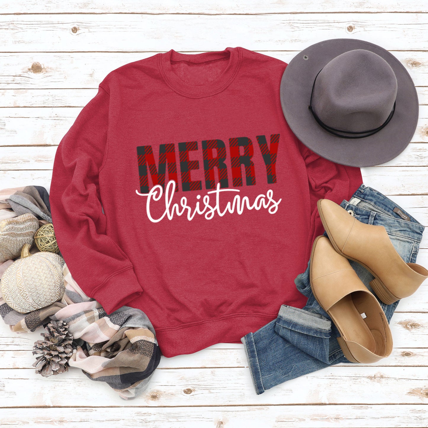 Merry Christmas Fashion Letters Autumn Winter Long Sleeve Ebay Women's Hoodie