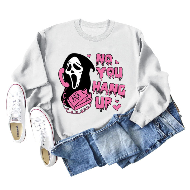 No You Hang Up Women's Round Neck Autumn/Winter Casual Long-Sleeved Ebay Fashion Hoodie