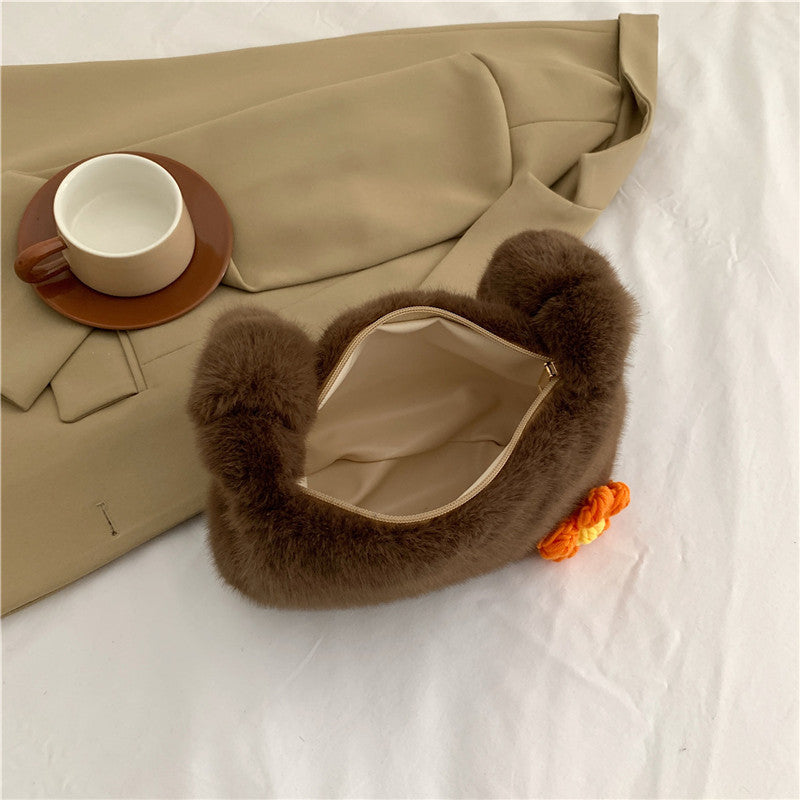 New Fashion Fluffy Handbag - The Perfect Accessory for Autumn and Winter Fashion