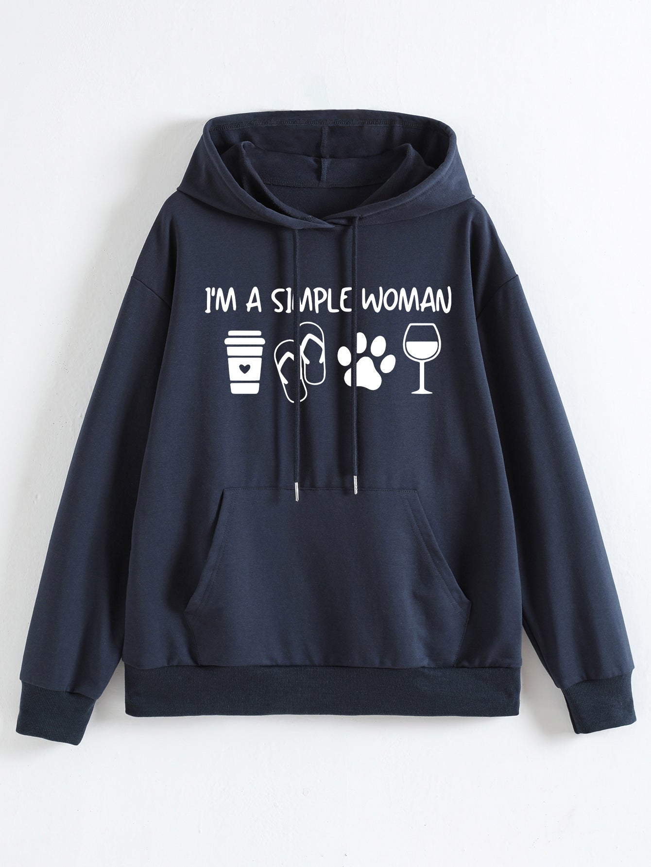 I'M A Simple Woman Print Fashion Hoodie
