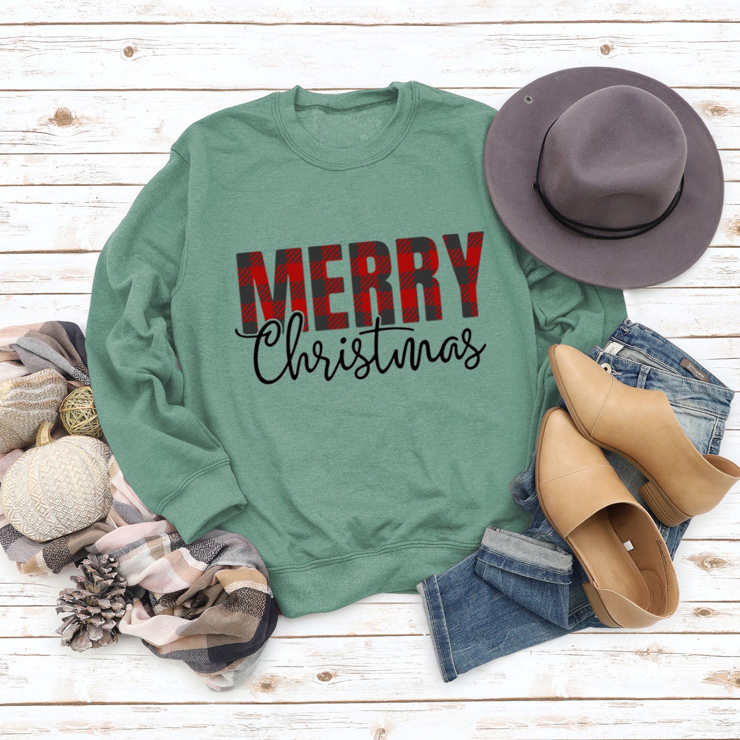 Merry Christmas Fashion Letters Autumn Winter Long Sleeve Ebay Women's Hoodie