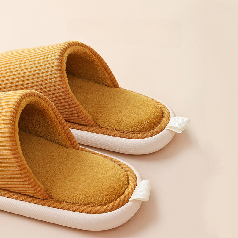 Cotton Slippers Eva Women's Winter Step On The Shit Floor Fluffy Slippers Home Non-Slip