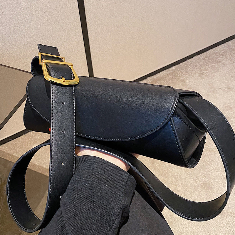 Cross-Body Waist Belt Women's Trendy Bag New Fashion Senior Sense Shoulder Bag Wide Shoulder Strap Chest Bag