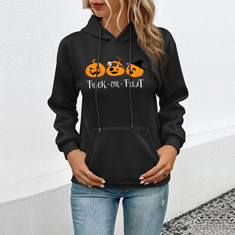 New Autumn New Women Halloween Printed Hoodie