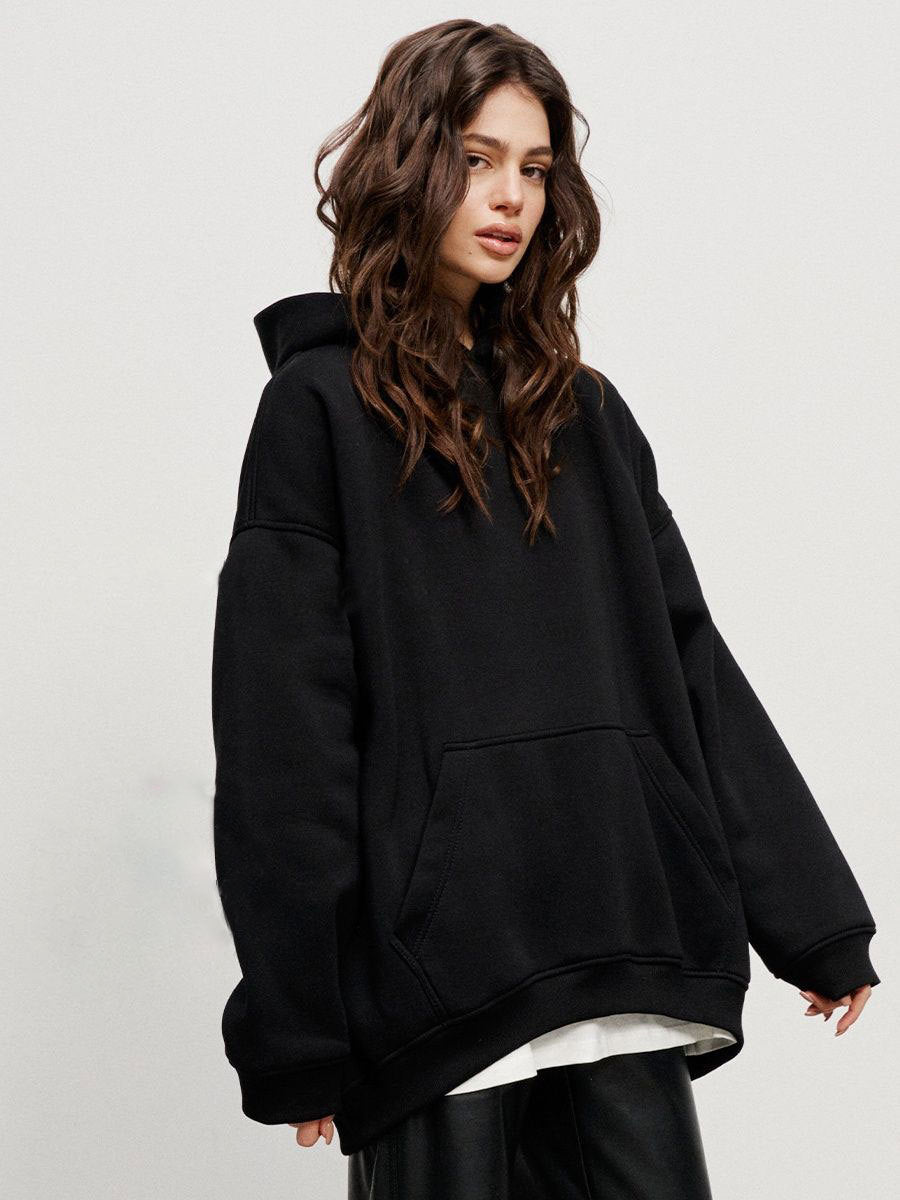 Hoodie Autumn And Winter New Street Boyfriend Wind Fleece Loose Pocket Hoodie