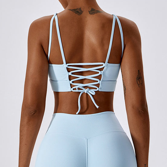 Strap Quick Dry Back Yoga Bra Running Fitness Sports Underwear Tight Yoga Clothing Top
