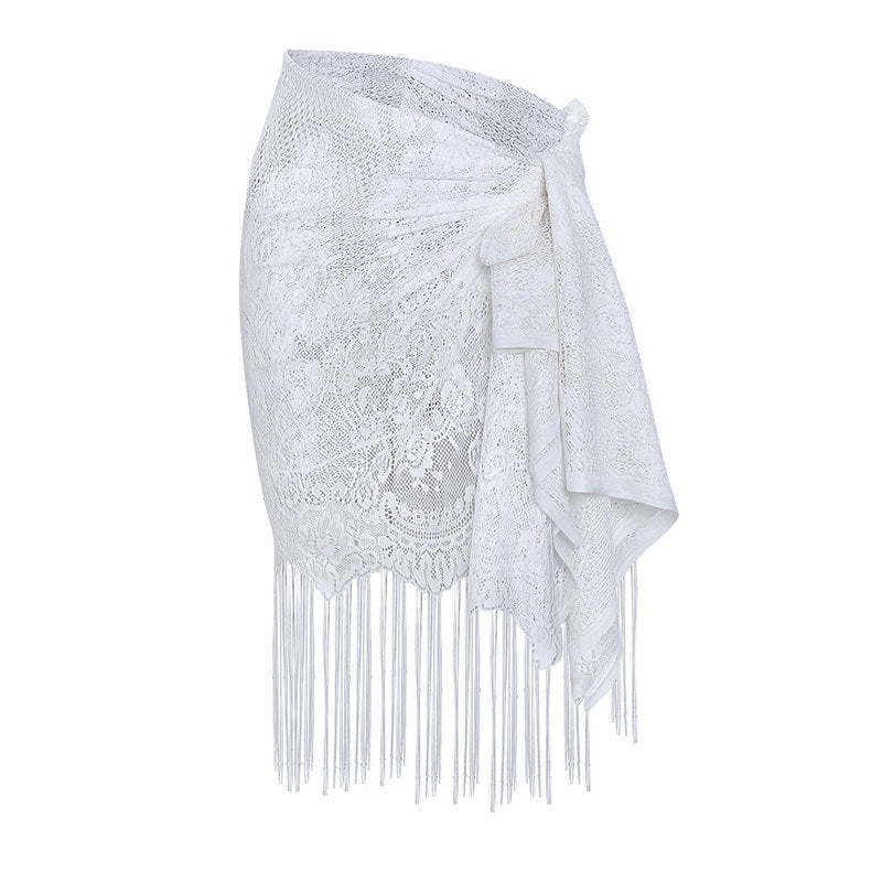 Swimwear New Beach Cover-Up Tassels Sexy Cover-Up Swimwear Beach Sun-Protective Clothing