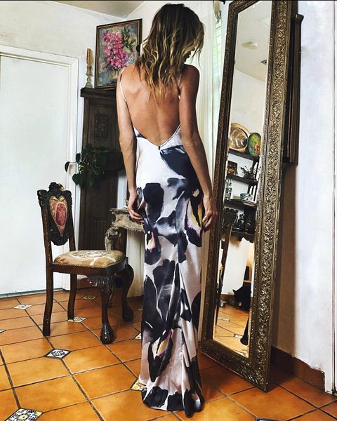 Sexy Halter Lace Floral Long Dress Beach Dress Elegant Evening Dress Summer