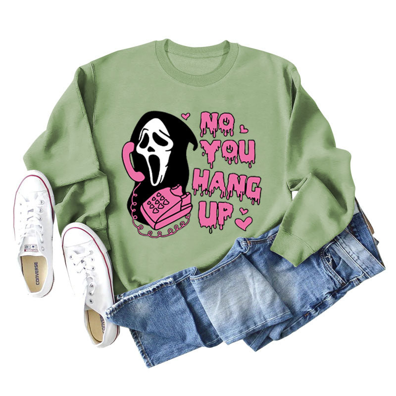 No You Hang Up Women's Round Neck Autumn/Winter Casual Long-Sleeved Ebay Fashion Hoodie