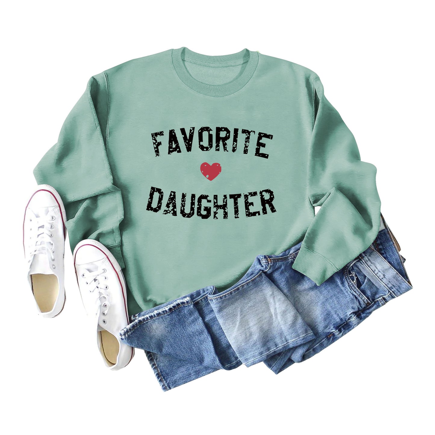 Favorite Daughter Letters Autumn And Winter Casual Clothing