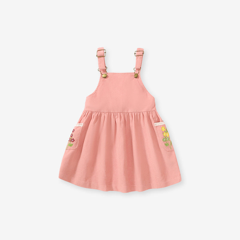 Children's Strap Dress Girls Dress Autumn New Cute Strap Dress