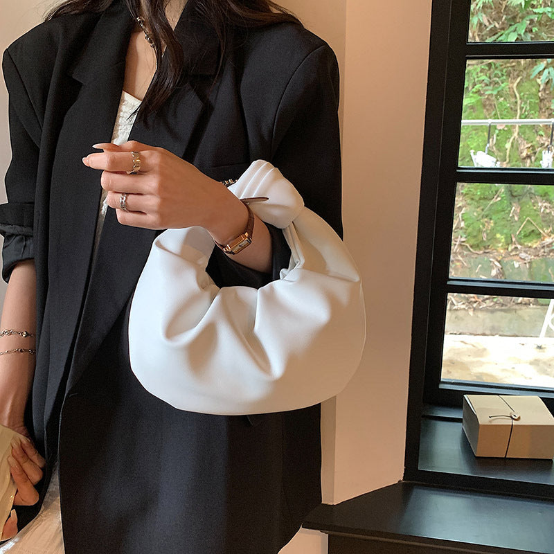 New Niche Small Bag For Women Pleated Hand With Everything Summer Fashion Hand With Ocean Air Cloud Bag