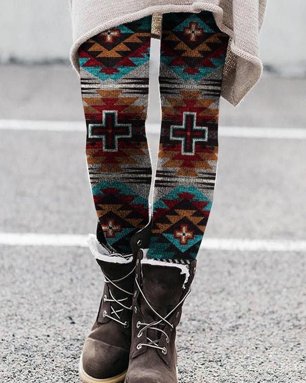 Christmas Printed Leggings Christmas Tree Sequin Printed Yoga Pants